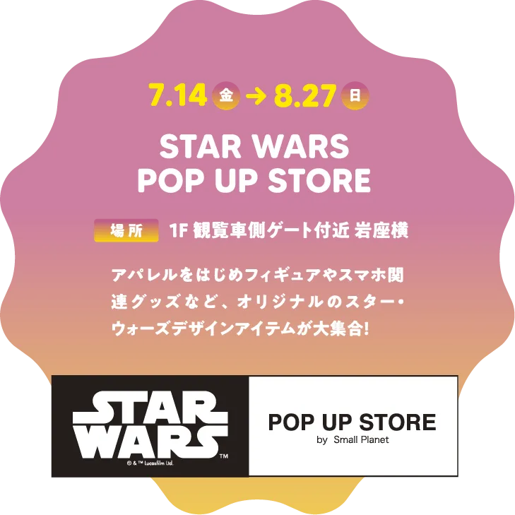 STAR WARS POP UP STORE